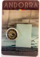 2 euros commémorative Andorre 2015 majorité