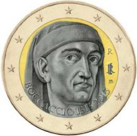 2 euros commémorative italie 2013 boccaccio