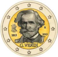 2 euros commémorative italie 2013 verdi