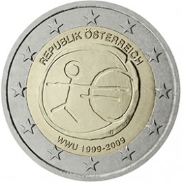 2 euro Autriche 2009 UEM commémorative