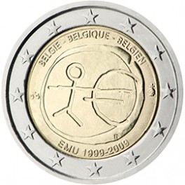 2 euro Belgique 2009 UEM commémorative