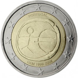 2 euro Portugal 2009 UEM commémorative