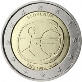 2 euro Slovénie 2009 UEM commémorative