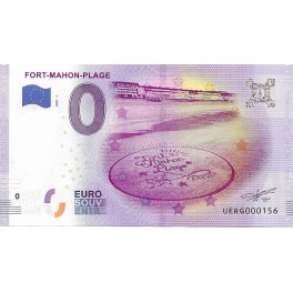 Billet 0 euro souvenir 2020 - 80 Fort-Mahon plage