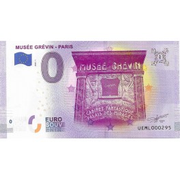 Billet 0 euro souvenir 2020 - 75 Musée Grévin, Paris 