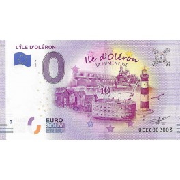 Billet 0 euro souvenir 2020 - 17 L'ile d'Oléron
