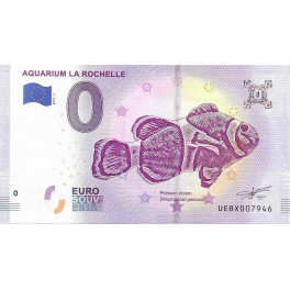 Billet 0 euro aquarium La Rochelle  2019