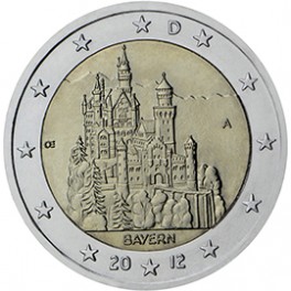2 euro Allemagne 2012 commémorative Bayern (5 ateliers)