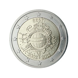 2 euro Estonie 2012 commémorative "10 ans de l'euro"