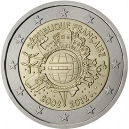 2 euro France 2012 commémorative "10 ans de l'euro"