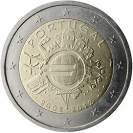 2 euro Portugal 2012 commémorative "10 ans de l'euro"