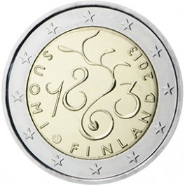 2 euro Finlande 2013 commémorative parlement