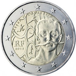 2 euro France 2013 commémorative Coubertin