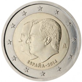 2 euro Espagne 2014 commémorative changement de trône