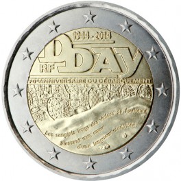 2 euro France 2014 commémorative Dday