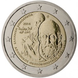 2 euro Grèce 2014 commémorative Théotokopoulos