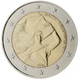 2 euro Malte 2014 commémorative indépendance
