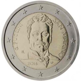 2 euro Saint-Marin 2014 commémorative Puccini