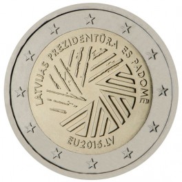 2 euro Lettonie 2015 commémorative présidence de l'union