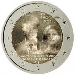 2 euro Luxembourg 2015 commémorative grand duc Henri