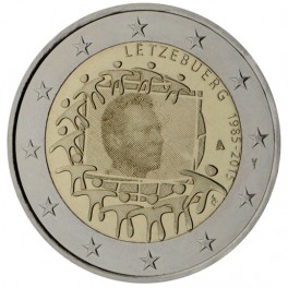 2 euro Luxembourg 2015 commémorative drapeau