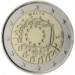 2 euro Malte 2015 commémorative drapeau