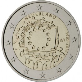 2 euro Pays-bas 2015 commémorative drapeau