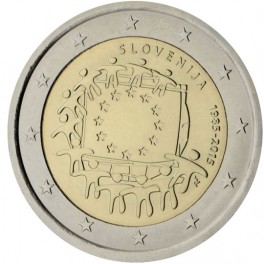 2 euro Slovénie 2015 commémorative drapeau