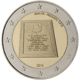 2 euro Malte 2015 commémorative république