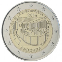 2 euro Andorre 2016 commémorative réforme