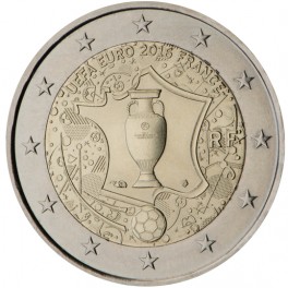 2 euro France 2016 commémorative euro de Football