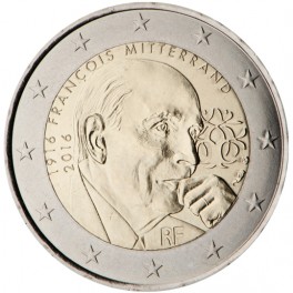 2 euro France 2016 commémorative François Mitterrand