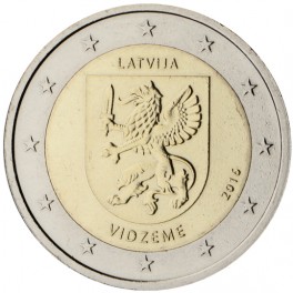2 euro Lettonie 2016 commémorative Vidzeme