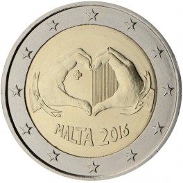 2 euro Malte 2016 commémorative amour
