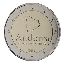 2 euro Andorre 2017 commémorative Pyrénées