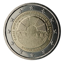2 euro Chypre 2017 commémorative 