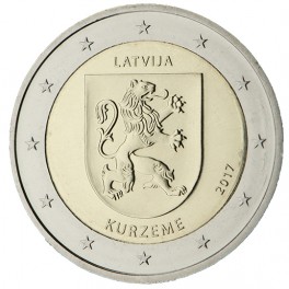 2 euro Lettonie 2017 Kurzeme