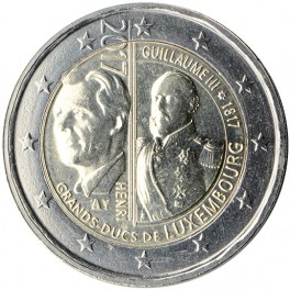 2 euro Luxembourg 2017 grand-duc Guillaume