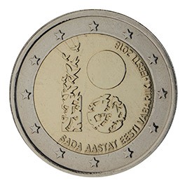 2 euro Estonie 2018 commémorative indépendance