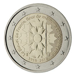 2 euro France 2018 commémorative bleuet de France