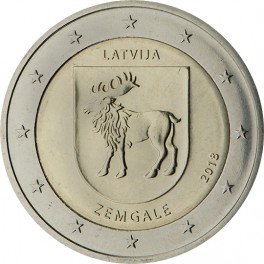2 euro Lettonie 2018 commémorative Zemgale