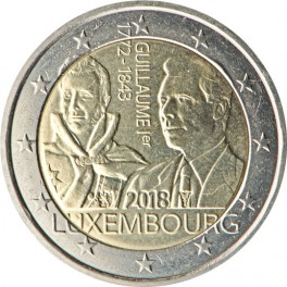 2 euro Luxembourg 2018 commémorative grand-duc