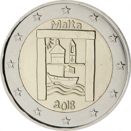 2 euro Malte 2018 commémorative héritage culturel