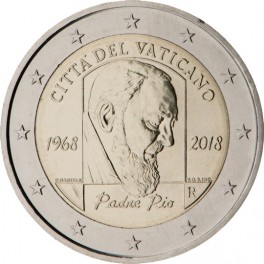 2 euro Vatican 2018 commémorative BU Padre Pio