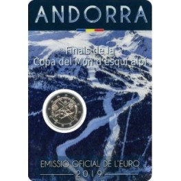 2 euro Andorre 2019 commémorative ski alpin