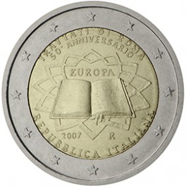 2 euro Italie 2007 traité de Rome commémorative