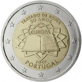 2 euro Portugal 2007 traité de Rome commémorative
