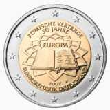 2 euro commémorative allemagne 2007 traité de Rome