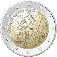 2 euro commémorative France 2023 Coupe du monde de Rugby